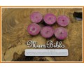 Tealight Mum Fuşya Renk Simli